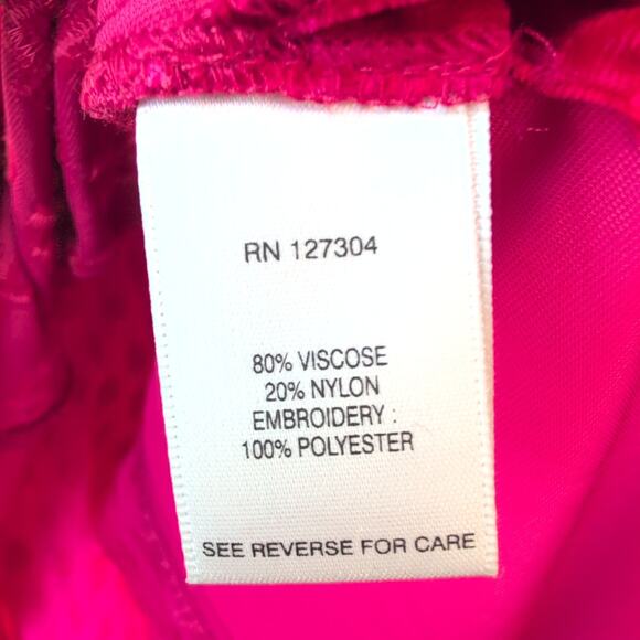 John Mark Velvet Embroidered Tunic Top Women's Small Crimson - Picture 5 of 10